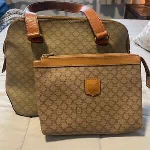Celine Handbag and Clutch Set